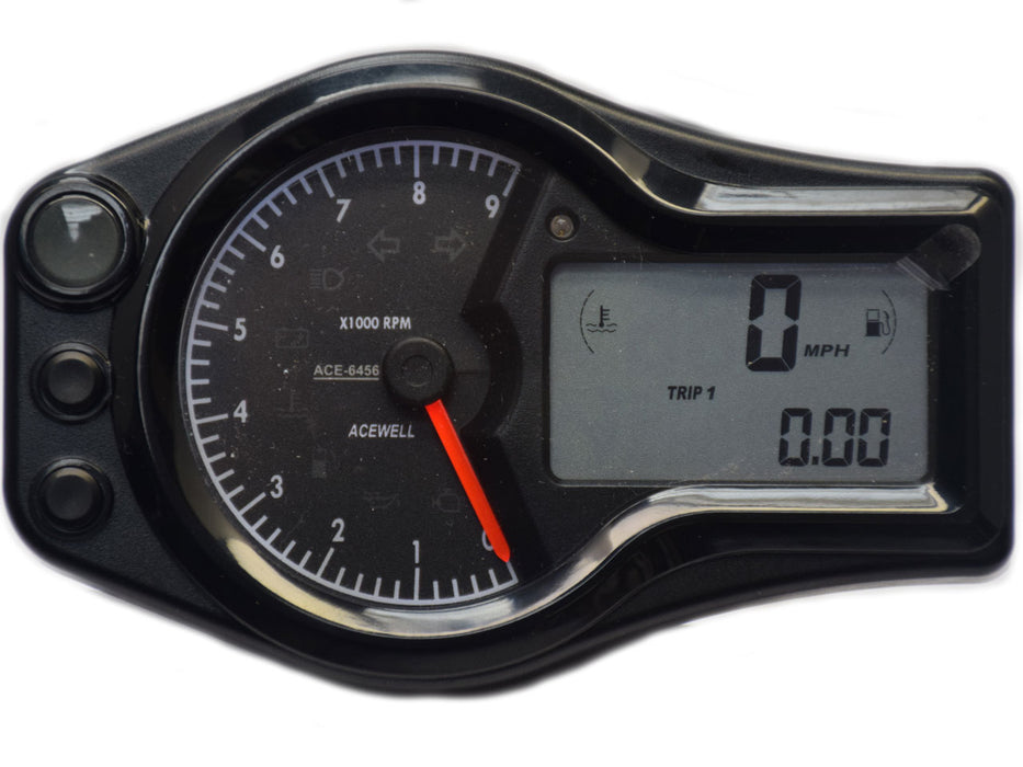 Acewell 6456 Motorcycle Computer - 9 000RPM