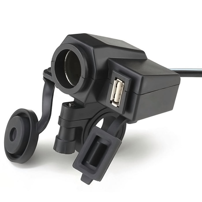 Waterproof 12V Cigarette Lighter Socket / USB Power Charger