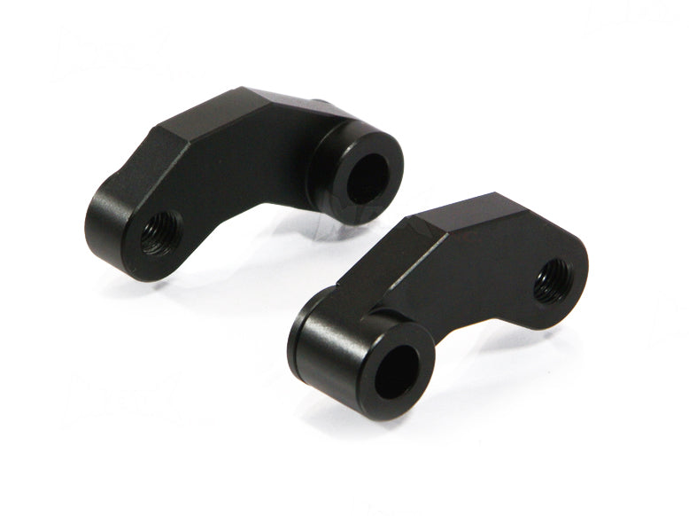 Black CNC Machined Billet Aluminium Mirror Risers / Extenders - 2 x RH M10 Thread