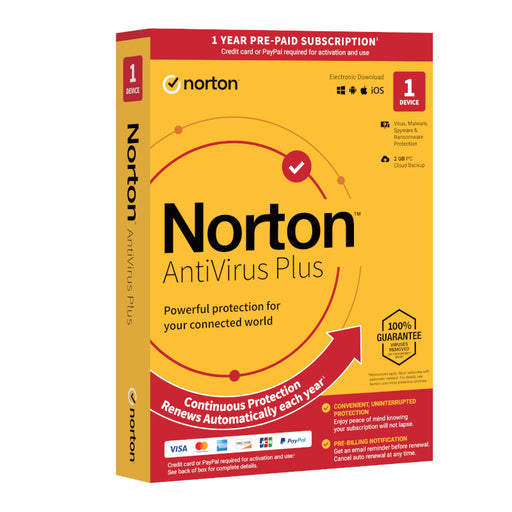 Norton Antivirus Plus 2GB 1 User Device 12 Months-0