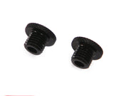 Black CNC Machined Billet Aluminium Threaded Mirror Block Off Plugs - 1 x M10 RH & 1 x M10 LH Thread