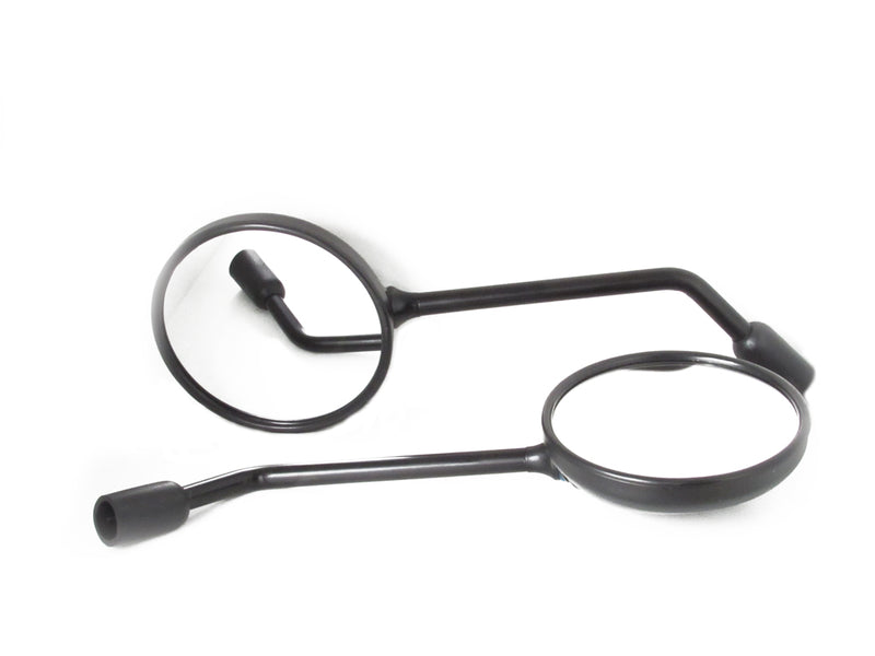 OEM Replacement Mirrors - Round - Black or Chrome