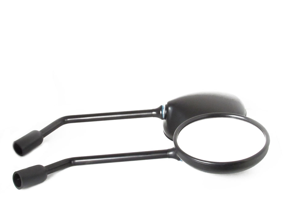 OEM Replacement Mirrors - Round - Black or Chrome