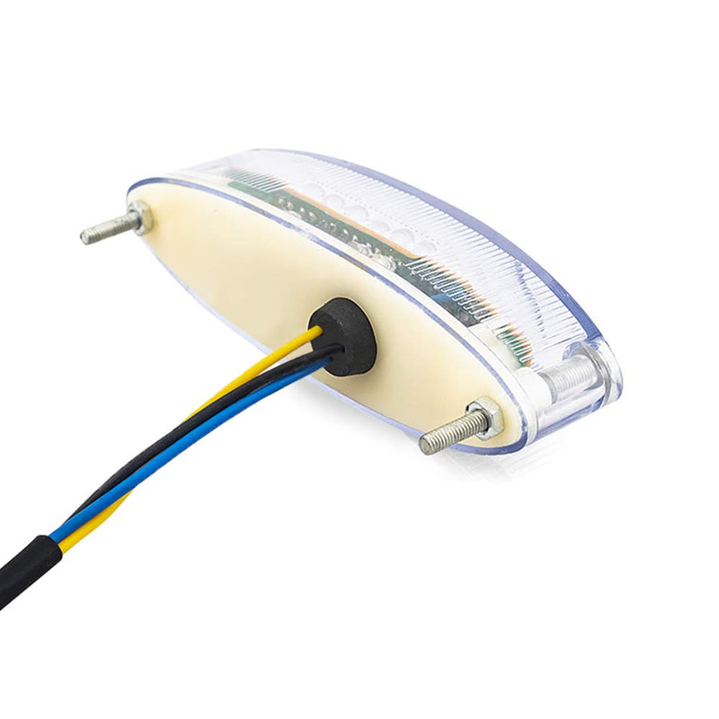 Cat Eye Tail Light - Clear Lens E Marked