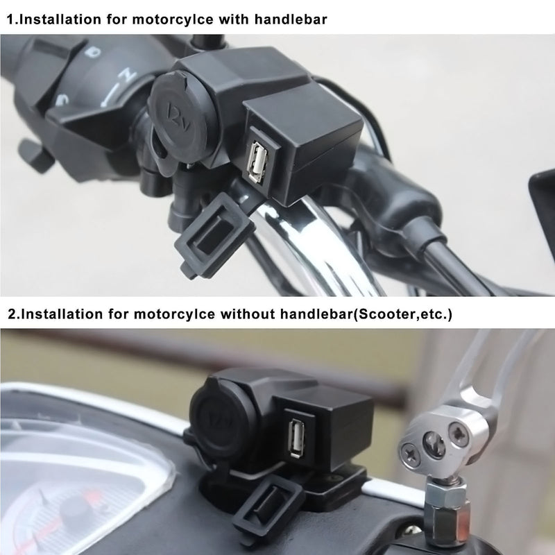 Waterproof 12V Cigarette Lighter Socket / USB Power Charger