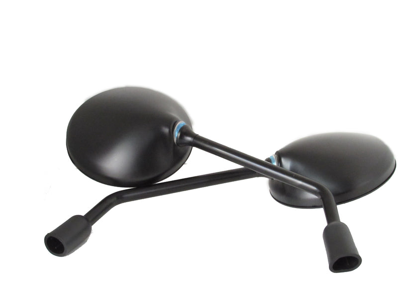 OEM Replacement Mirrors - Round - Black or Chrome