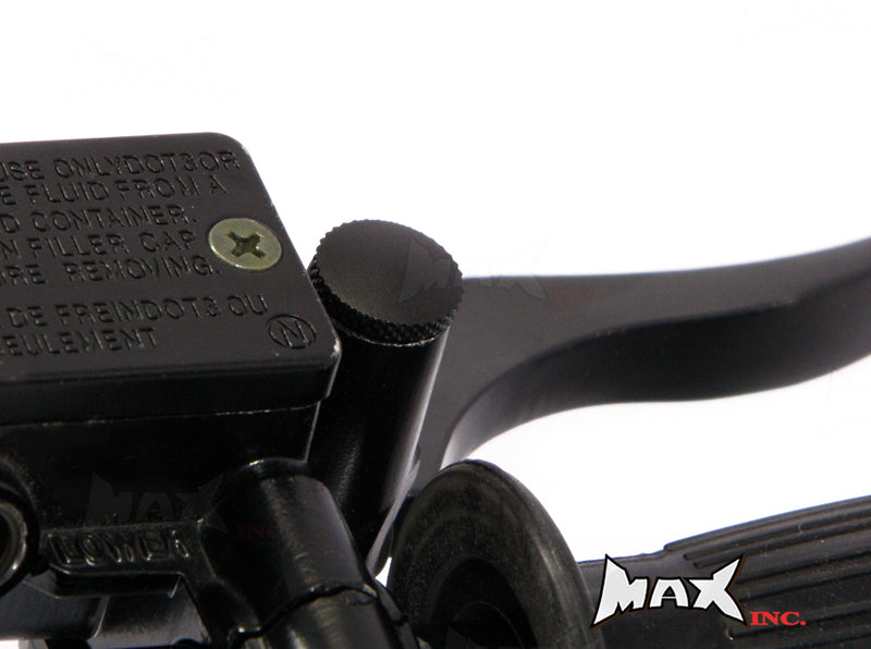 Black CNC Machined Billet Aluminium Threaded Mirror Block Off Plugs - 1 x M10 RH & 1 x M10 LH Thread