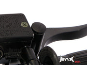 Black CNC Machined Billet Aluminium Threaded Mirror Block Off Plugs - 2 x M10 RH Threads