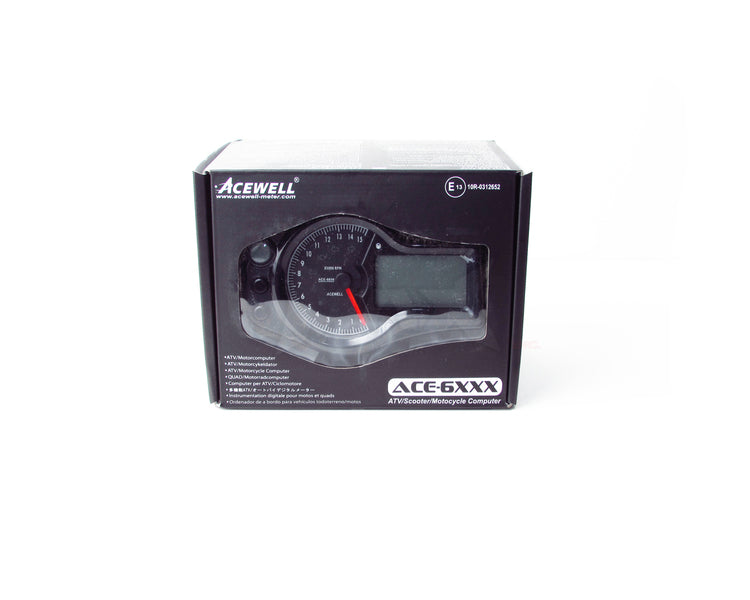 Acewell 6656W Motorcycle Computer - 15 000RPM