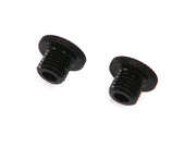 Black CNC Machined Billet Aluminium Threaded Mirror Block Off Plugs - 2 x M10 RH Threads
