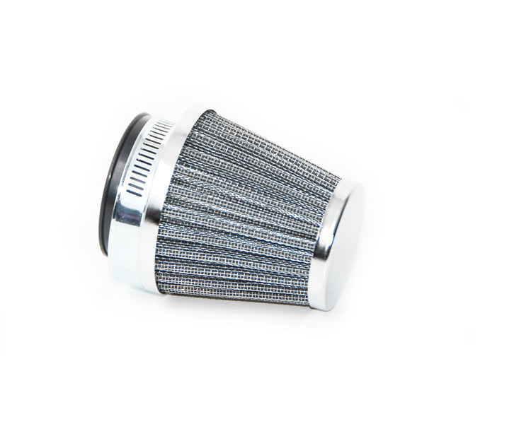 K&N Style Cone Filter - Chrome end cap - 39mm