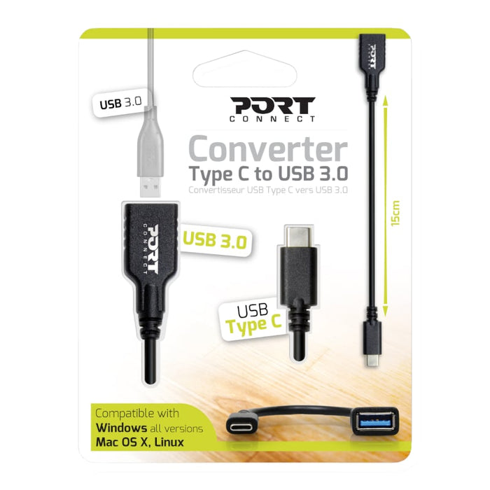 Port Type-C to USB3.0 15cm Adapter-0