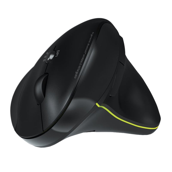 Port Connect Wireless Rechargeable Ergonoc Mouse Bluetooth
- Black-1