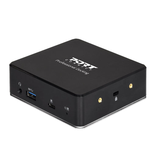 Port USB Type-C to 1 x RJ45|2 x USB3.1 Gen1|2 x HDMI|1 x Type-C|1 x USB3.1 Gen1 | Apple Charging 2.4A|1 x Aux Dock - Black-0