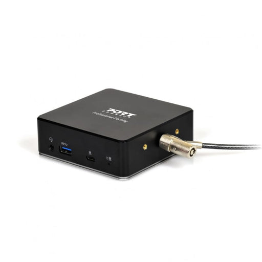 Port USB Type-C to 1 x RJ45|2 x USB3.1 Gen1|2 x HDMI|1 x Type-C|1 x USB3.1 Gen1 | Apple Charging 2.4A|1 x Aux Dock - Black-1