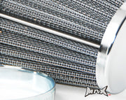 K&N Style Cone Filter - Chrome end cap - 46mm