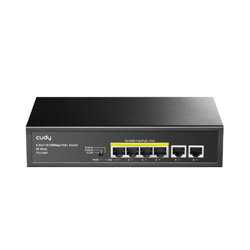 Cudy 6-Port Ethernet Unmanaged Switch - 4 Ports POE-0