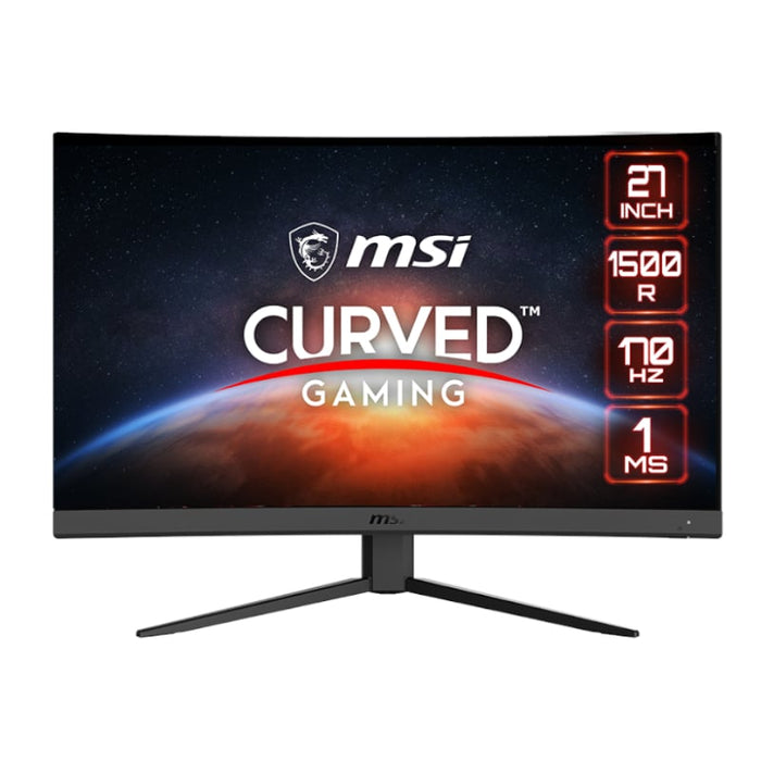 MSI Optix G27CQ4 E2 Curved Gaming Monitor 170Hz VA Anti Glare Free Sync 27" 1500R-Black-0