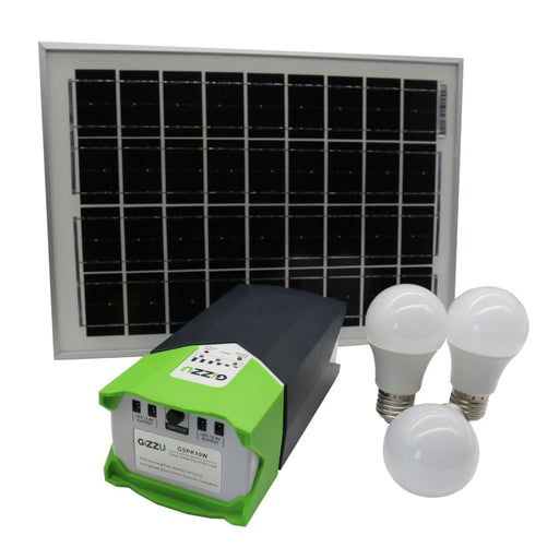 GIZZU 10W Solar Panel Lighting Kit-1