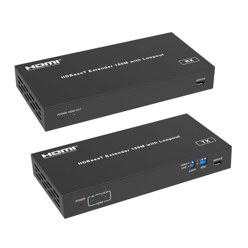 HDCVT HDMI HDBaseT 150m 1080P Extender w/Audio Embedder and De-embedder-0