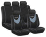Seat Covers 9 Piece Grey Mamdial