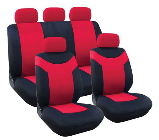Seat Covers 9 Piece Red Paladin
