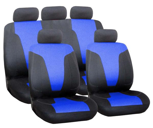 Seat Cover 9Pc Blue Rapid