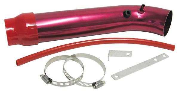 Induct.Pipe Long Bend 76mm Red Complete