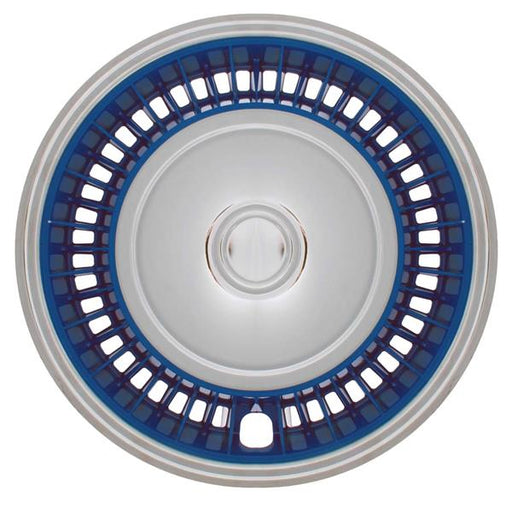 Wheel Cover 14 Chrome/Blue With Badges