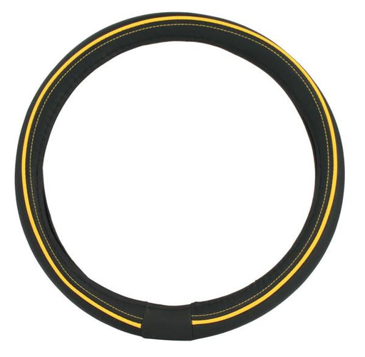 Steering Cover Polyeurathane  Black/Yellow