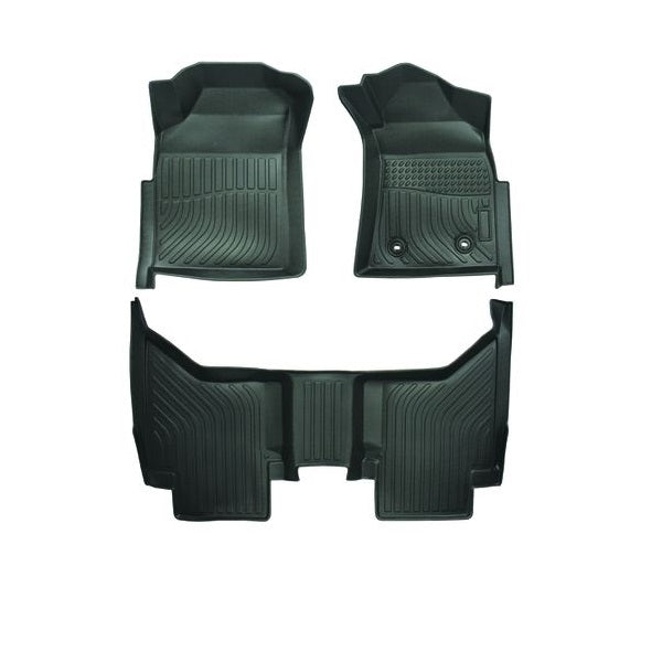 Heavy Duty 3 Piece Moulded Car Mat Set for Toyota Hilux from 2009 to 2015