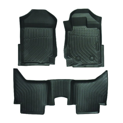 3 Piece Moulded Car Mat Set - Compatible Ford Ranger from 2015 to 2019