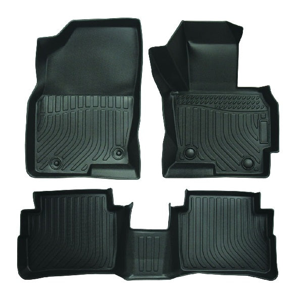 Heavy Duty 3 Piece Moulded Car Mat Set for Mazda CX-5 from 2012 to 2016