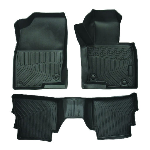 Heavy Duty 3 Piece Moulded Car Mat Set for Mazda CX-5 from 2017 to 2019