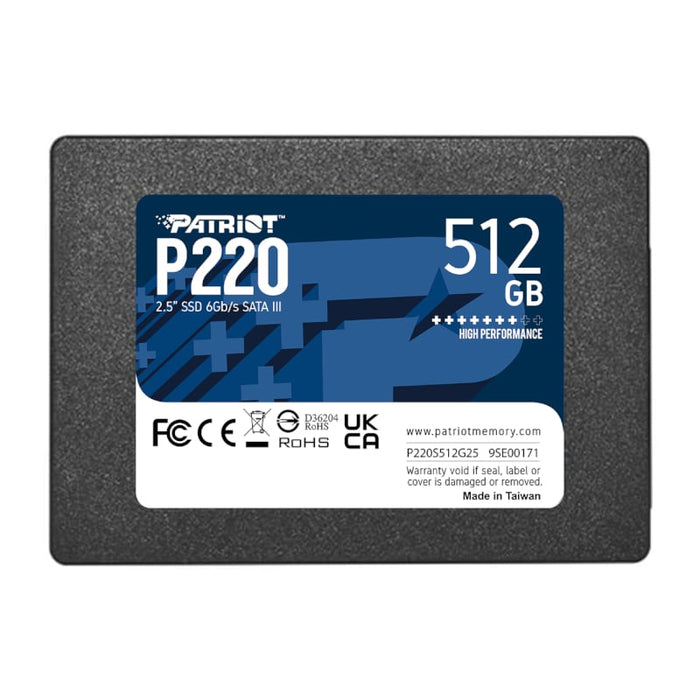 Patriot P220 512GB 2.5" SSD-0