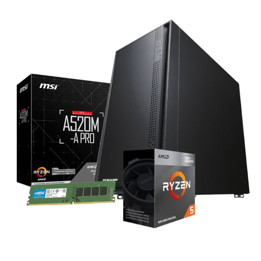 PCBuilder AMD Ryzen 5 4600G HOME MASTER Windows 11 Desktop PC-0