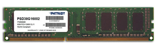 Patriot Signature Line 8GB 1600MHz DDR3 Single Rank Desktop Memory-0