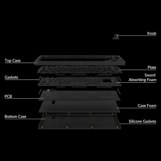 Keychron Q1 75% Barebone RGB Wired Keyboard - Black-1