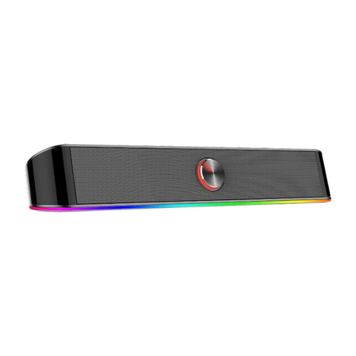 REDRAGON 2.0 Sound Bar ADIEMUS 2 x 3W RGB USB|Aux PC Gaming Speaker - Black-0