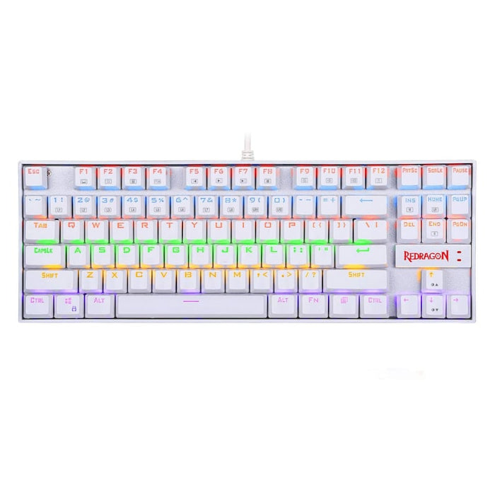 REDRAGON KUMARA Mechanical 87 Key|RGB Backlit Gaming Keyboard - White-0