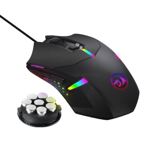 REDRAGON CENTROPHORUS 7200DPI RGB Gaming Mouse - Black-0