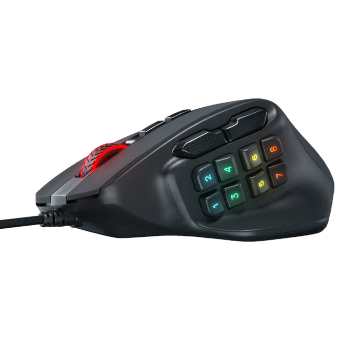 REDRAGON Aatrox 6200DP RGB MMO Gaming Mouse - Black-4