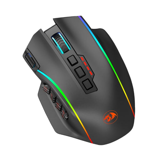 REDRAGON PERDITION PRO 16000DPI RGB Wireless MMO Ergo Gaming Mouse - Black-1