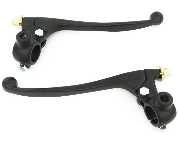 Chrome/Black Lever Set with 10mm Mirror Hole