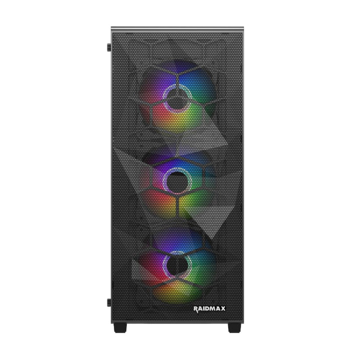 Raidmax V151TBS ATX | Micro-ATX | Mini-ITX RGB Mid-Tower Gaming Chassis - Black-0