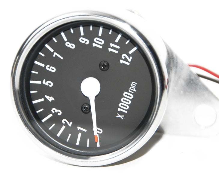 Universal Chrome Tach - 12000rpm