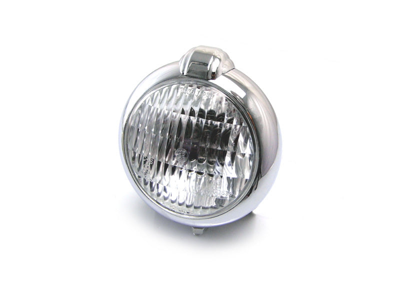 5 1/2" Bates Style Chrome Metal Headlight - 12v / 35w