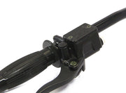 Black CNC Machined Billet Aluminium Threaded Mirror Block Off Plugs - 1 x M10 RH & 1 x M10 LH Thread